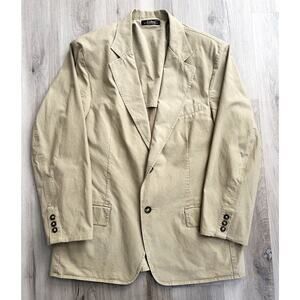 Vintage LL Bean Blazer Mens Sz 40 Short Khaki Sport Coat Jacket Casual Outdoors